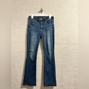 AE Next Level or American Eagle Curvy High-Waisted Skinny Kick Boot Jeans Sz8 R
